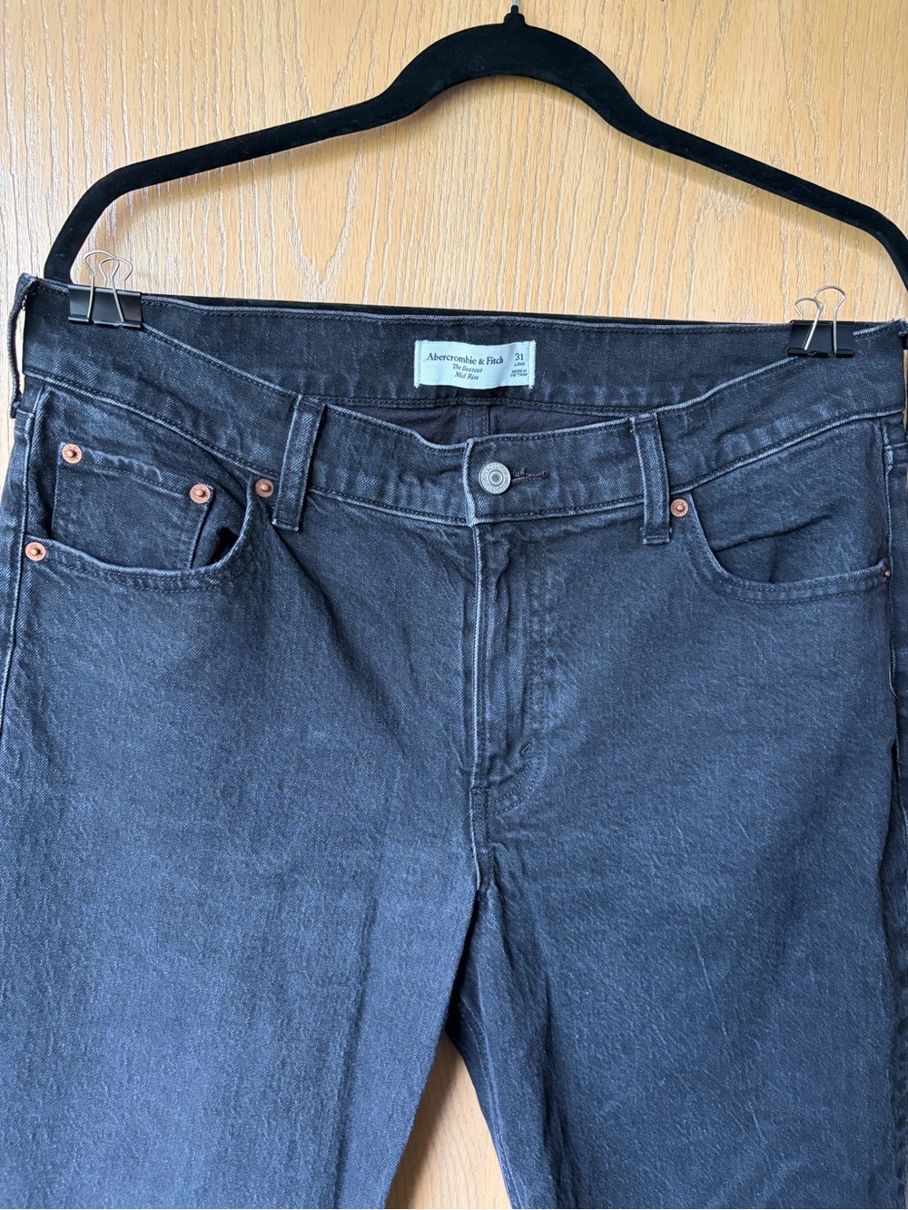 Abercrombie & Fitch Women's Black Mid rise bootcut Jeans - 31L long